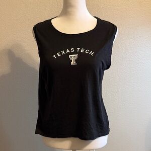 Texas Tech Women's Black Sleeveless Top